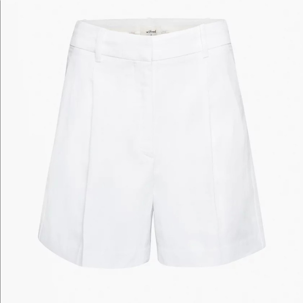 Aritzia Wilfred Effortless Linen 5” shorts size 6